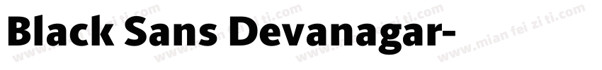 Black Sans Devanagar字体转换
